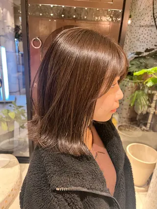 ミディアム 柴田 葉月のヘアスタイル