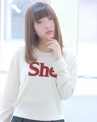 ミディアム カラー 柳澤 興輝のヘアスタイル