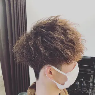 ミディアム パーマ メンズ bifino.rilune for men所属・rilune matsuoのヘアスタイル