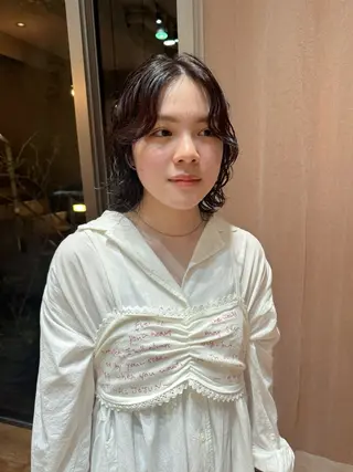 ショート パーマ 大橋 芽衣のヘアスタイル