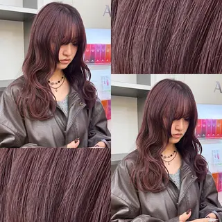 ミディアム カラー 🍒暖色✖️レイヤー ／Haruna🍒のヘアスタイル