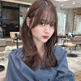 ロング 新宿/レイヤー 顔周りカット溝手優太のヘアスタイル