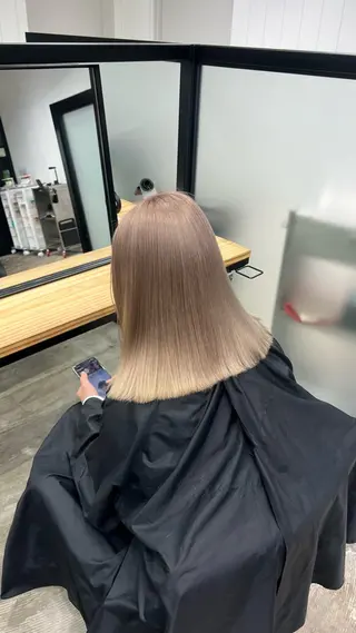 ミディアム カラー 🎀ハイトーン特化/ 池袋/miyu🎀のヘアスタイル
