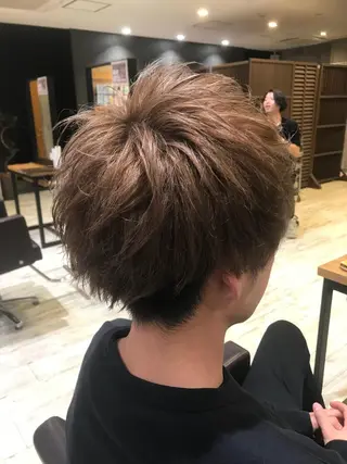 ショート カラー パーマ ヘアアレンジ メンズ キッズ ネイル マツエク・マツパ EnBlesS西宮 マンツーマン神道有基のヘアスタイル