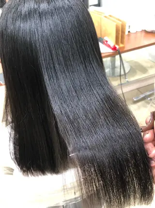 ロング コテ巻き風パーマ/ 髪質改善/河島恭平のヘアスタイル