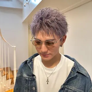 ショート メンズ 艶カラー／艶髪/川上 慶貴のヘアスタイル