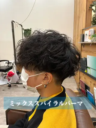 ショート パーマ メンズ 🟢NEGi🟣 🫧髪質改善のヘアスタイル