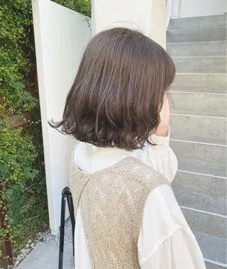 ミディアム パーマ 柔らかいcolor 🌿harukaのヘアスタイル