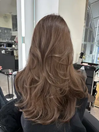ロング カラー Ardore 韓国風カラー大阪のヘアスタイル