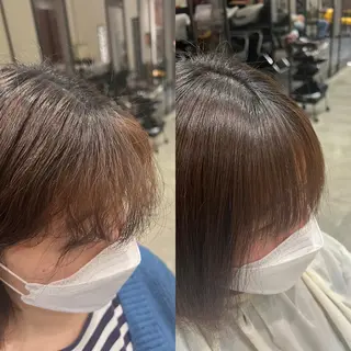 ミディアム カラー パーマ ヘアアレンジ 🌈インナーカラー ‘ショウマ’🌈のヘアスタイル