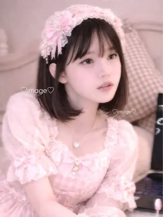 ショート momochan🍑 やわらかいボブ♡のヘアスタイル