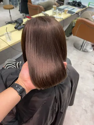 ミディアム カラー 髪質改善/堀江 ケアカラーtoshiのヘアスタイル