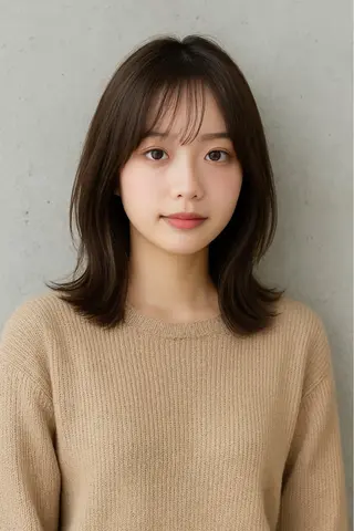 ミディアム カラー chic channel伊藤のヘアスタイル
