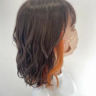 ミディアム カラー 💘韓国カラー💘 クルミのヘアスタイル