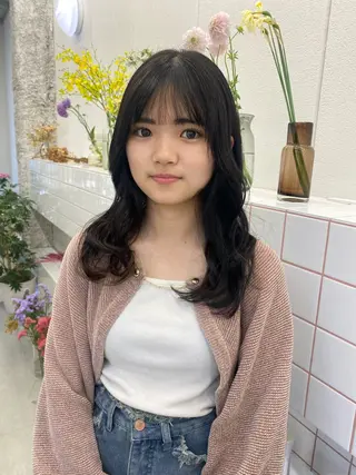 セミロング カラー NIKO/名古屋/ 髪質改善/艶髪のヘアスタイル