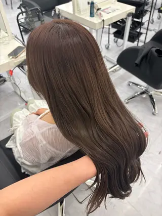 セミロング カラー Ayano‪‪🎀似 合わせ×透明感🎀のヘアスタイル