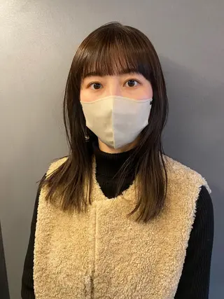 ミディアム カラー 砂原 ひよりのヘアスタイル