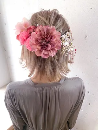 ヘアアレンジ ショート✨ボブ✨代表 新田見美仁のヘアスタイル