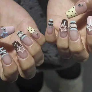 ネイル 個性派ネイル🌈 岐阜🐶みのりのネイルデザイン