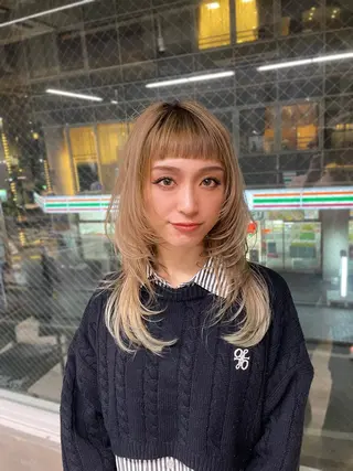 ロング カラー PooL ♥ かたやま ひなこのヘアスタイル