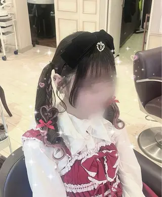 ロング ヘアメ/お呼ばれﾍｱ /横浜/nozomiのヘアスタイル