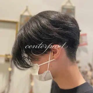 ミディアム メンズ わたなべ りょうのヘアスタイル