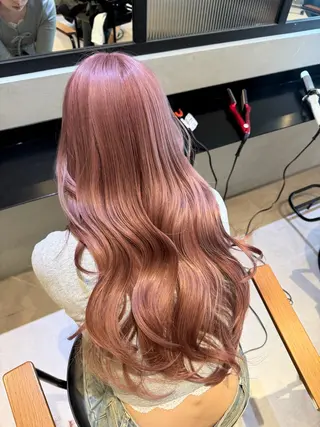 ロング カラー オリーブカラー🫒/ ハッシュカット/みゆのヘアスタイル