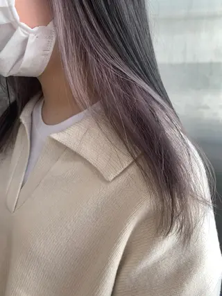 ロング カラー 山下 千明のヘアスタイル