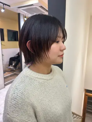 ショート hub hair レイヤー/透明感のヘアスタイル