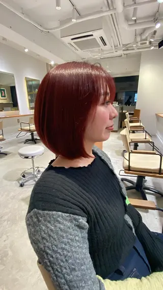 ミディアム カラー ナルカワ アユミのヘアスタイル
