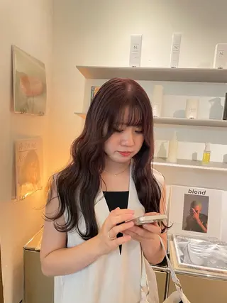 ロング カラー HITOMI 福岡パーマのヘアスタイル