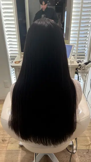 ロング 似合わせ 顔周りYUUGAのヘアスタイル