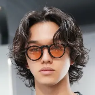 セミロング パーマ ヘアアレンジ メンズ fifth 石川 凪のヘアスタイル