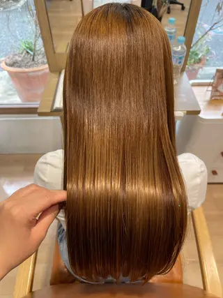 ロング 金山／森心乃　カット ブリーチモデル募集中のヘアスタイル