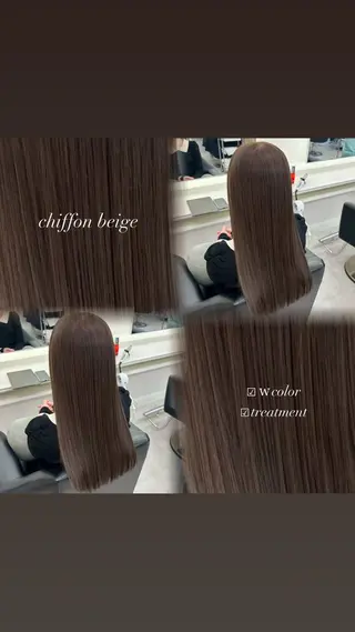 ロング ParveMix 宮﨑 梨里のヘアスタイル