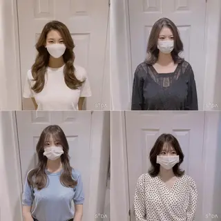 ロング パーソナルカラー lapiax阿部のヘアスタイル