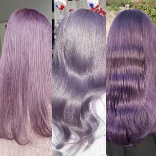ロング カラー MOMO艶髪 🩵モテカラーのヘアスタイル