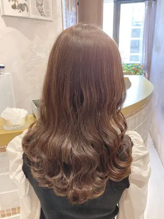 セミロング 韓国風ヘア✻透明感 カラー✻yukaのヘアスタイル