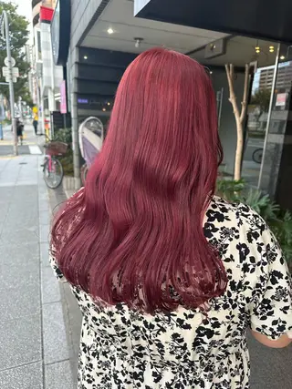 ロング カラー ピンクカラー/ mana🎀のヘアスタイル