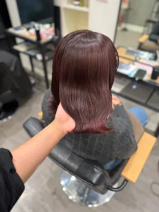 ミディアム カラー 艶髪レイヤー上田 紗也🇰🇷💗のヘアスタイル