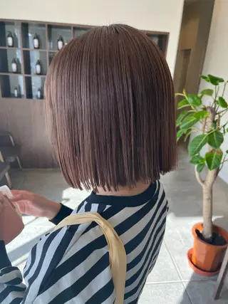 ミディアム カラー ブリーチ⏳艶カラー Natsukiのヘアスタイル