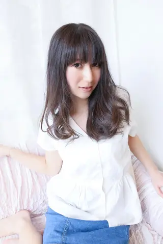 ロング 森 宇旦のヘアスタイル