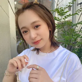 ミディアム カラー 🪭risa 暖色/レイヤー🪭のヘアスタイル