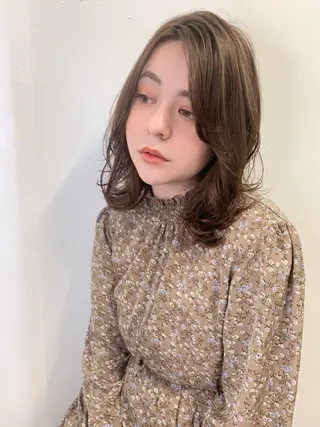 ミディアム カラー 髪質改善☆ 縮毛矯正miyuのヘアスタイル