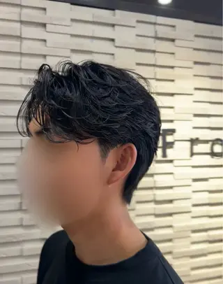 ショート パーマ メンズ 桐山 空澄のヘアスタイル