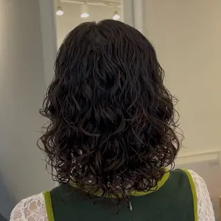 ミディアム パーマ ハードパーマ Rico💜のヘアスタイル