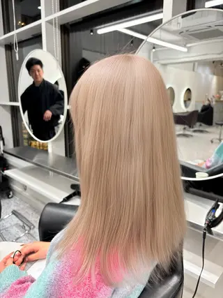 ミディアム 🩵透明感艶髪 縮毛矯正masa🩵のヘアスタイル