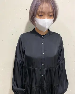 ショート カラー パーマ美容師 hanaのヘアスタイル