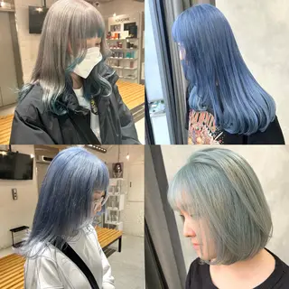 ミディアム カラー メンズ多数⚡ブリーチ 特化💚Acchonのヘアスタイル