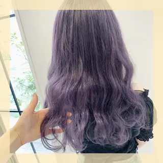 セミロング カラー ヘアアレンジ 🫧柔色/トレンド カラー/川辺晴加のヘアスタイル